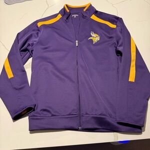 Antigua Deep Purple Zip-Up Jacket